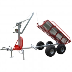 ATV Log Trailer With Crane