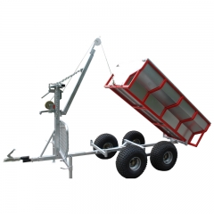 STV Log Trailer With Crane