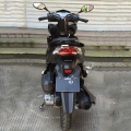 Gaten juridiske gass Scooter Moped 125cc svart 